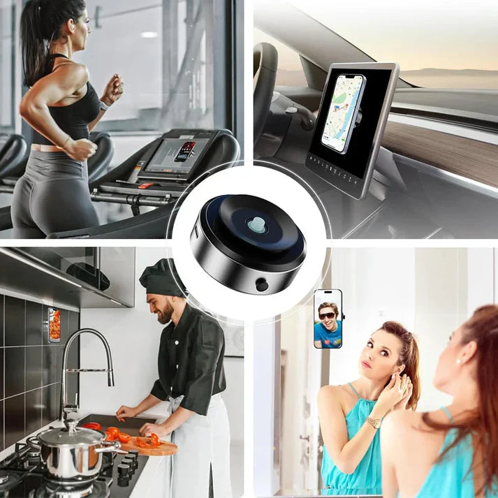 Support Magnétique Sous Vide pour Téléphone  – Fixation ultra puissante, conduite en toute liberté